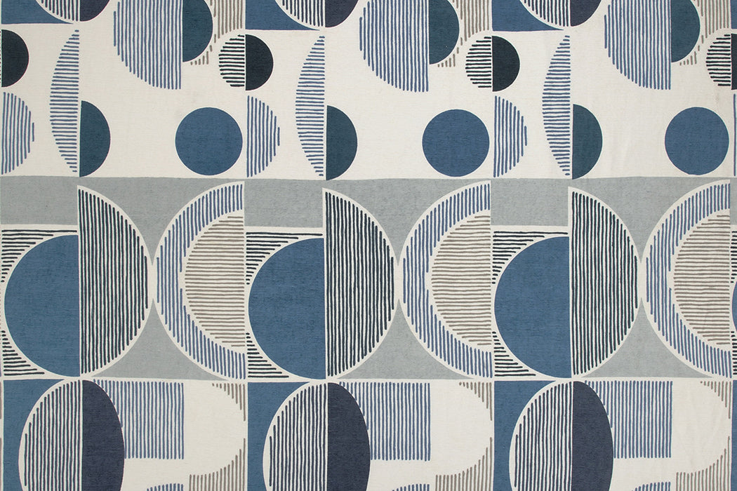 Christopher Farr Galaxie Embroidered Indigo Fabric