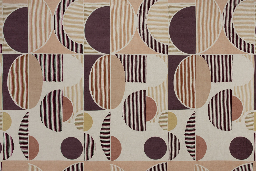 Christopher Farr Galaxie Embroidered Wine Fabric