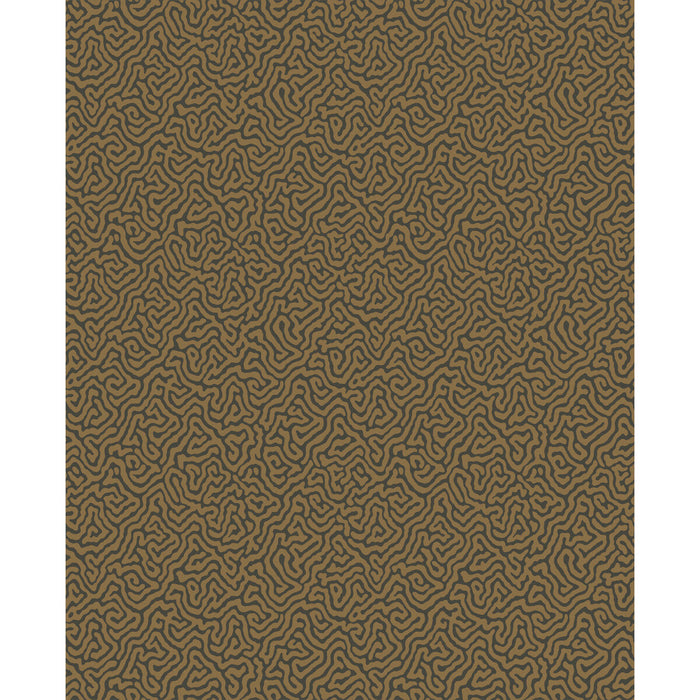 Cole & Son Vermicelli Black & Bronze Wallpaper Sample 107/4020.CS.0
