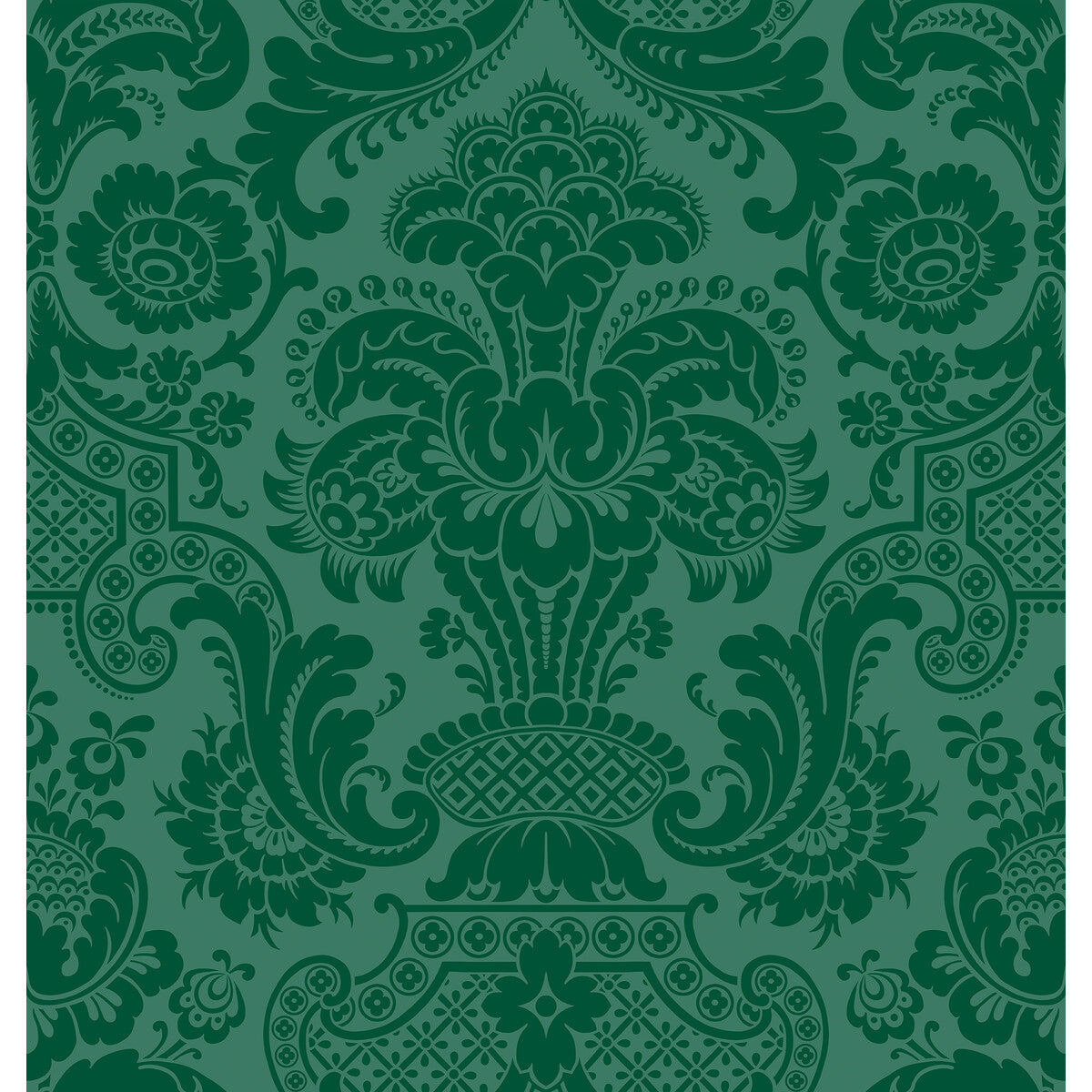 Cole & Son Petrouchka Green Wallpaper Sample 108/3012.CS.0