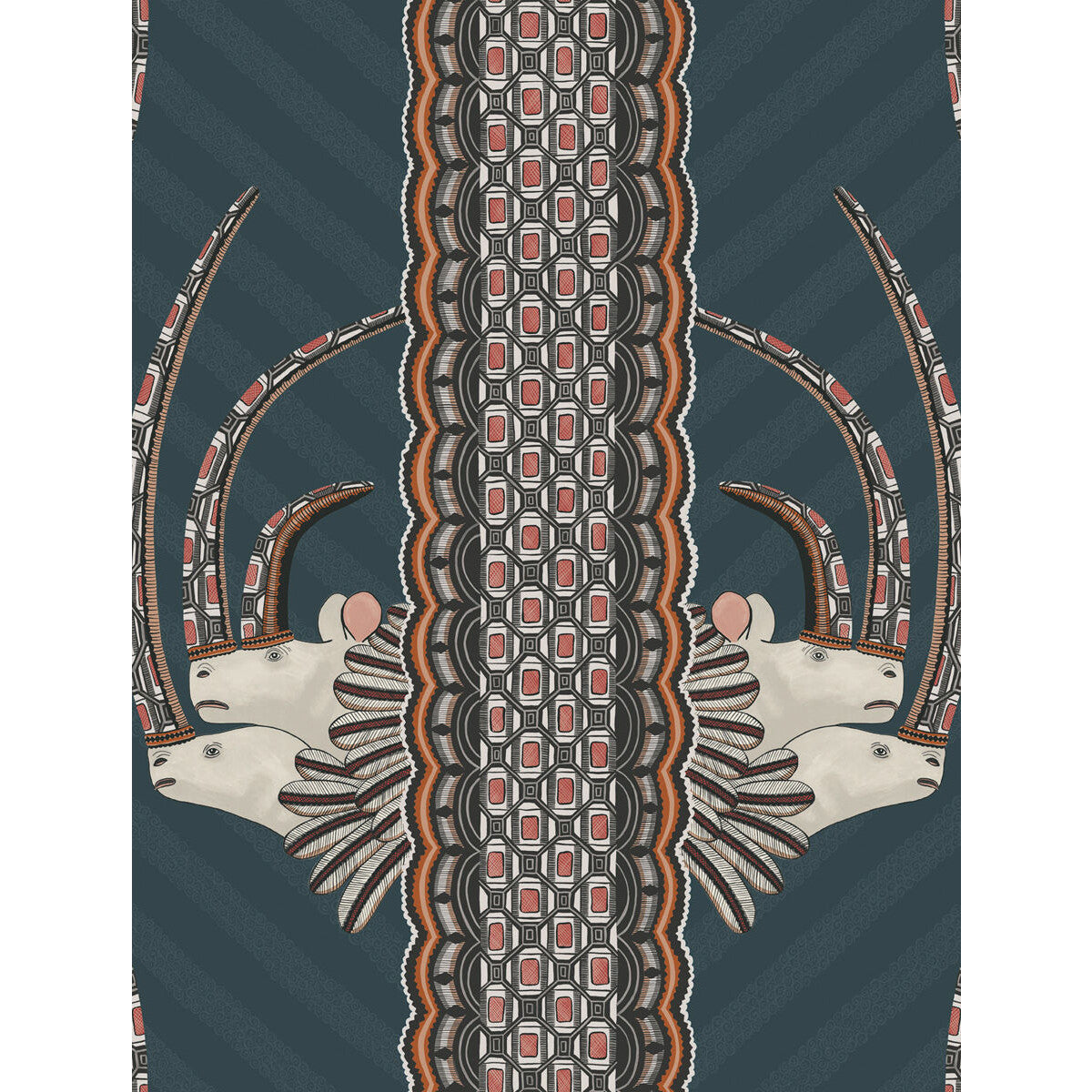 Cole & Son Jabu Blue Wallpaper Sample 109/3015.CS.0