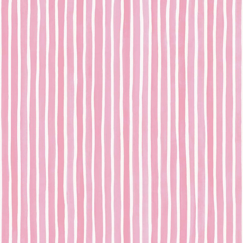 Cole & Son Croquet Stripe Soft Pink Wallpaper Sample 110/5029.CS.0