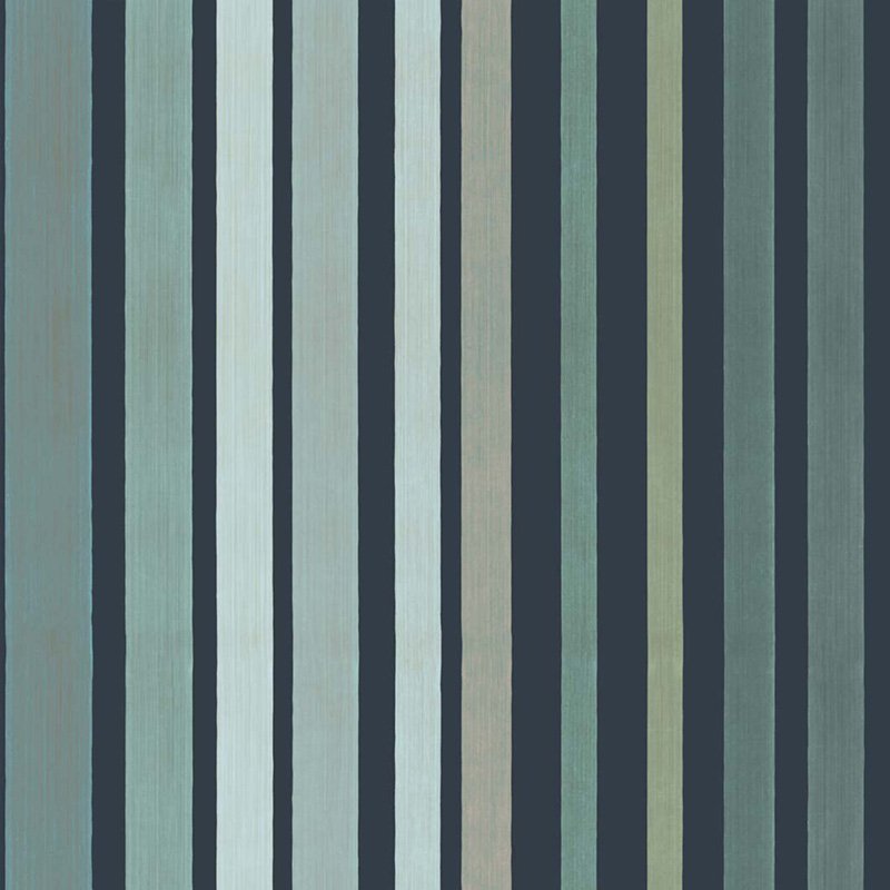 Cole & Son Carousel Stripe Frosty Green Wallpaper Sample 110/9041.CS.0