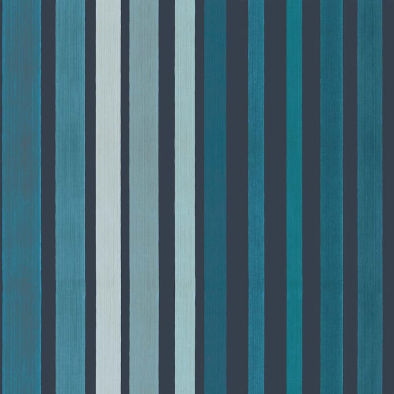 Cole & Son Carousel Stripe Blue Wallpaper Sample 110/9042.CS.0