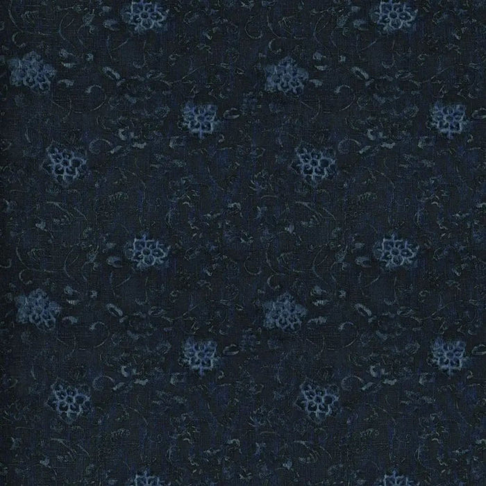 Ralph Lauren Kotori Floral Overdyed Indigo Fabric Sample FRL5092/02