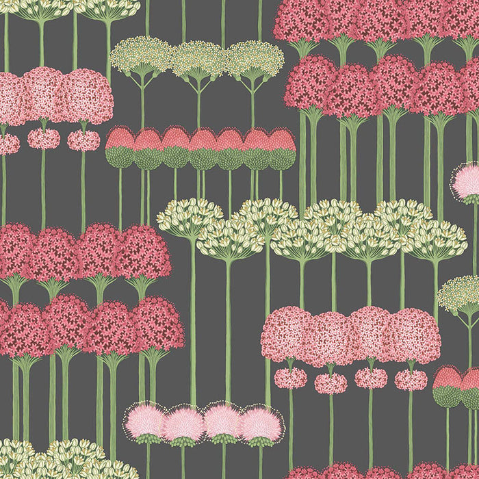 Cole & Son Allium Coral/L Green/Char Wallpaper Sample 115/12037.CS.0