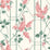 Cole & Son Wisteria Coral/Sage/Parch Wallpaper Sample 115/5012.CS.0