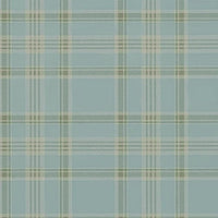 Ralph Lauren Deerpath Trail Plaid Mist Wallpaper PRL5020-01