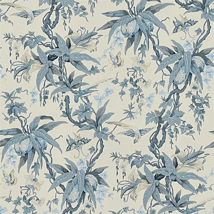 Ralph Lauren Mary Day Botanical Slate Wallpaper Sample PRL5023-01