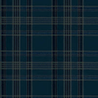 Ralph Lauren Deerpath Trail Plaid Indigo Wallpaper PRL5020-04