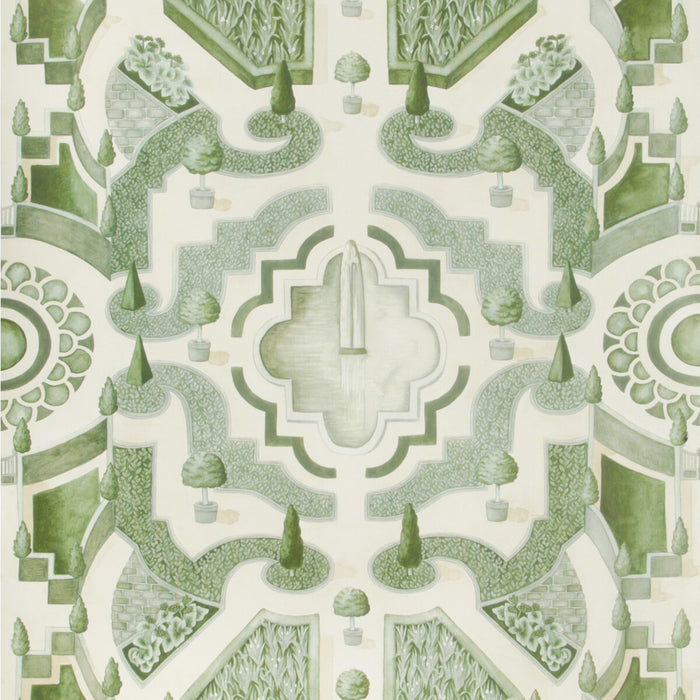 Cole & Son Topiary Leaf Green Wallpaper 115/2005.CS.0