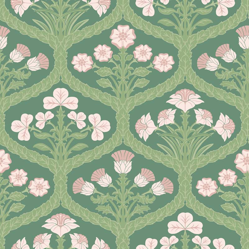 Cole & Son Floral Kingdom Bslip/Leaf Wallpaper Sample 116/3009.CS.0