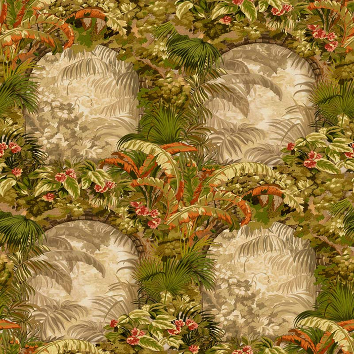 Cole & Son Hispalis Khaki Multi Wallpaper Sample 117/2005.CS.0