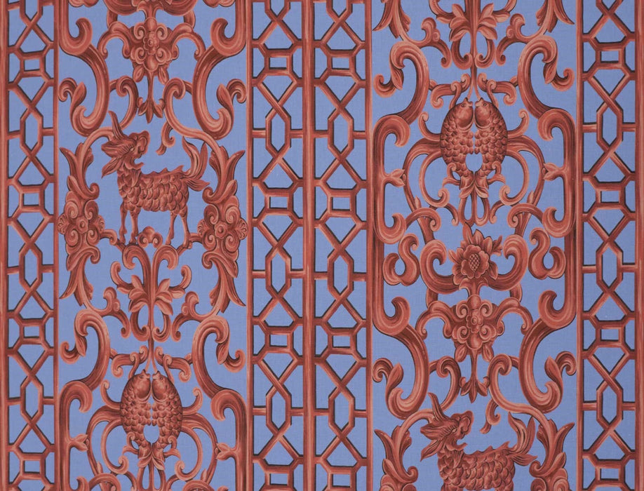 Jim Thompson Xanadu Blue Reef Fabric Sample JT013851005