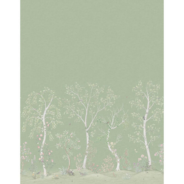 Cole & Son Seasonal Woods Olive Wallpaper Sample 120/6021.CS.0