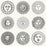 Cole & Son Soli Black & White Wallpaper 123/1001.CS.0