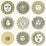 Cole & Son Soli Cream & Gold Wallpaper Sample 123/1002.CS.0