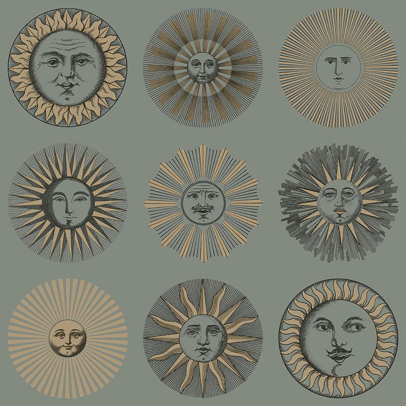 Cole & Son Soli Sage & Rose Gold Wallpaper Sample 123/1003.CS.0