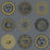 Cole & Son Soli Midnight & Soft Gold Wallpaper Sample 123/1004.CS.0
