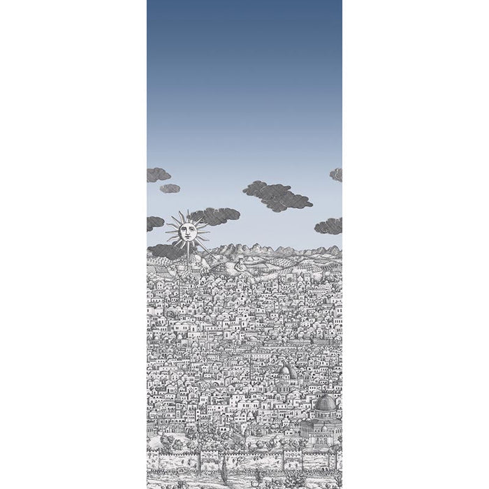 Cole & Son Vista Mediterranea Blue Wallpaper Sample 123/3014.CS.0