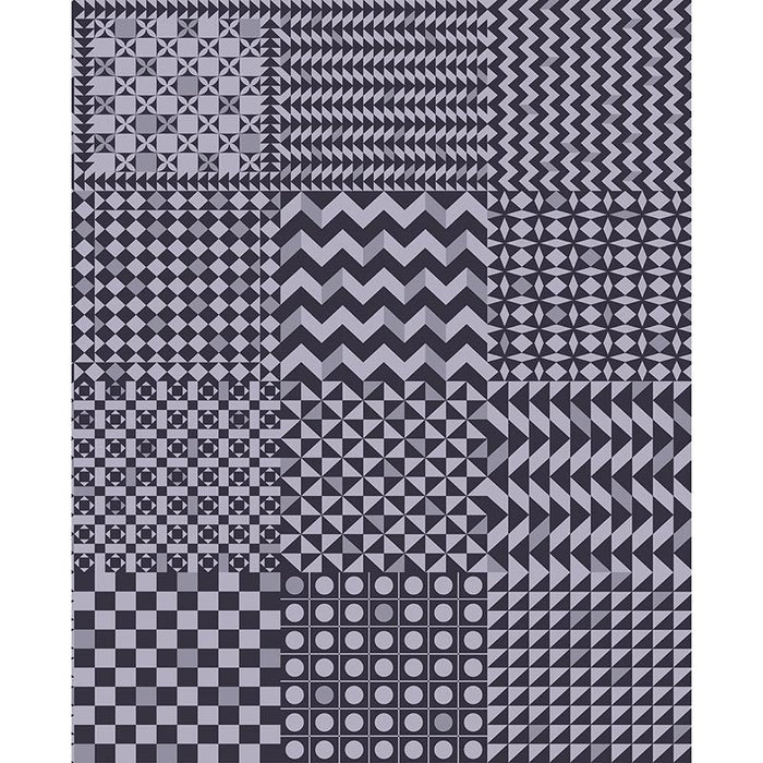Cole & Son Geometrico Magenta & Ink Wallpaper Sample 123/7033.CS.0