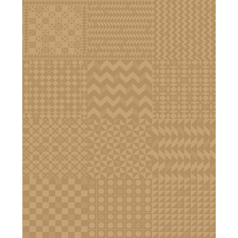 Cole & Son Geometrico Gold On Gold Wallpaper Sample 123/7035.CS.0