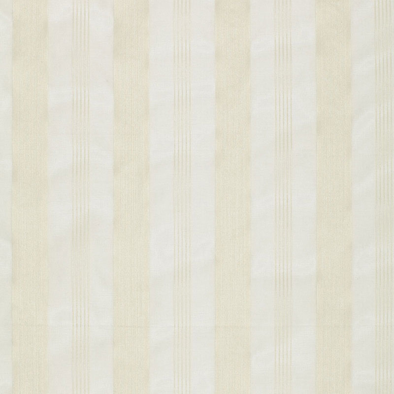 Schumacher Chantal Striped Sheer Ivory Fabric 12420