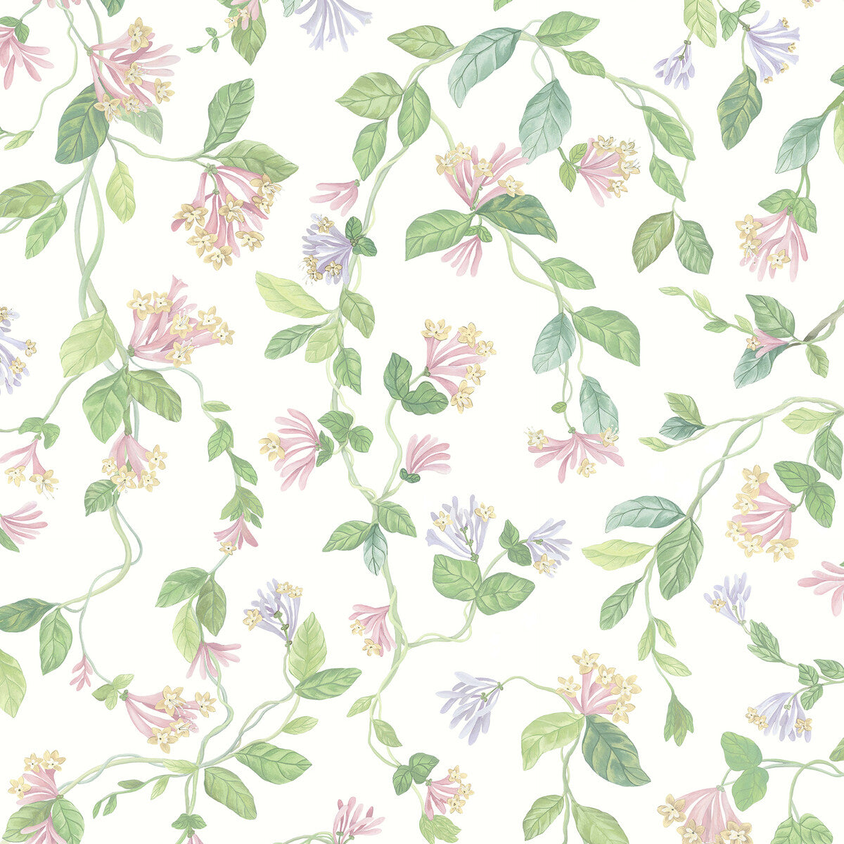 Cole & Son Flora Pink/Purple Wallpaper Sample 124/3015.CS.0