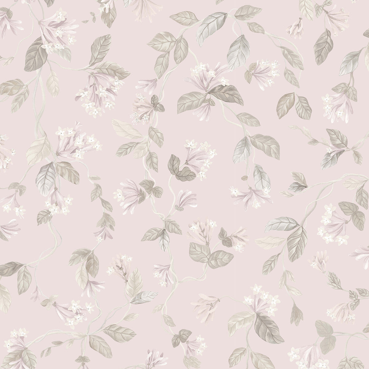 Cole & Son Flora Pink/Grey Wallpaper Sample 124/3021.CS.0