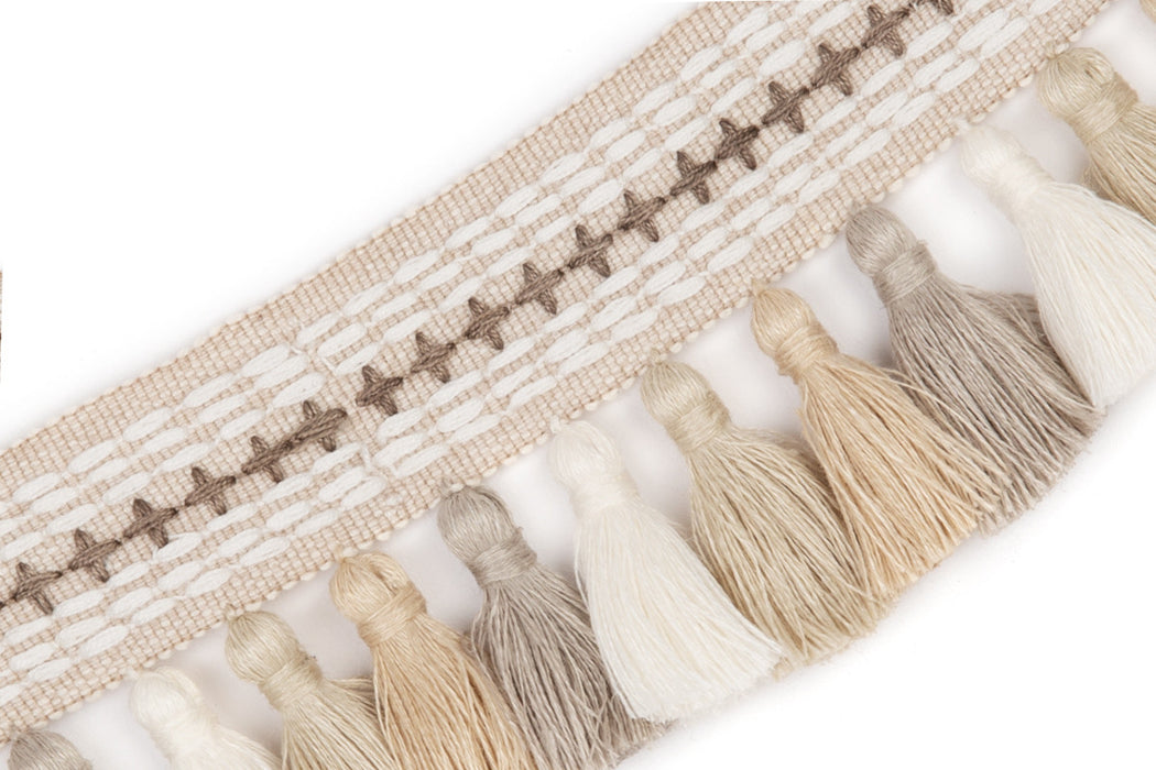 Christopher Farr Jamboree Tasselled Natural Trim