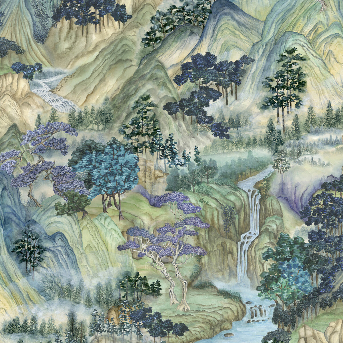 Cole & Son Mountainscape Nocturnal Wallpaper Sample 126/11040.CS.0