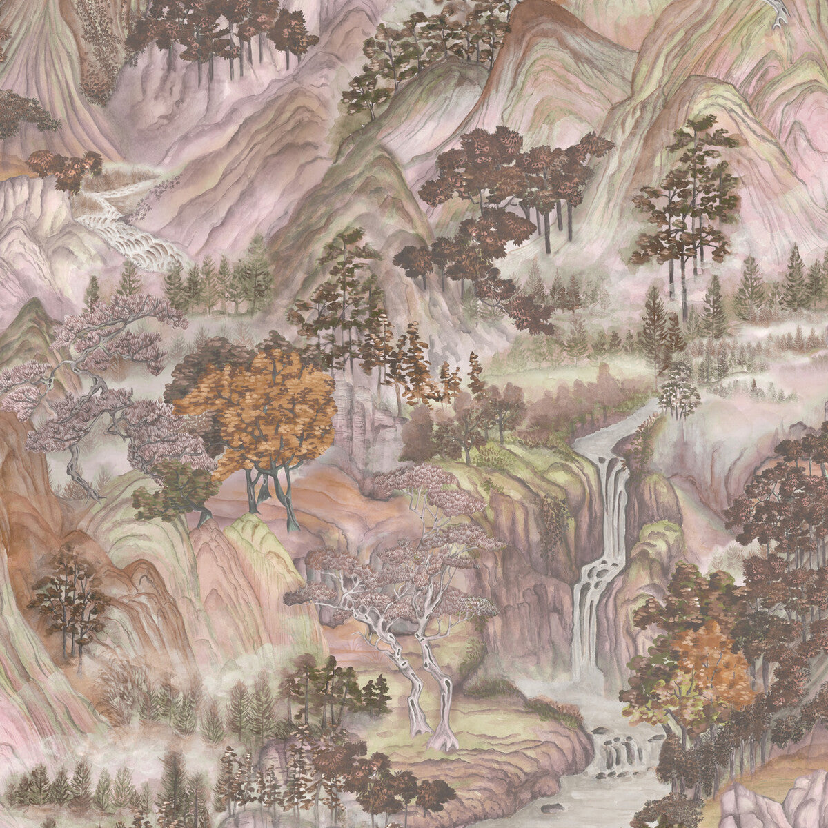 Cole & Son Mountainscape Autumnal Wallpaper Sample 126/11042.CS.0