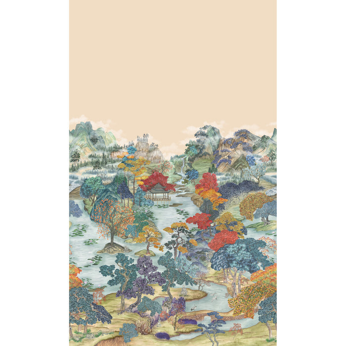 Cole & Son Pavilion Panel Soft Maple Wallpaper 126/12044.CS.0