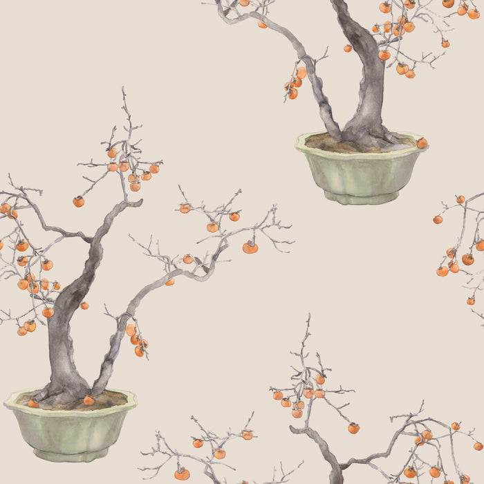 Cole & Son Kaki Persimmon Violet Wallpaper Sample 126/2005.CS.0
