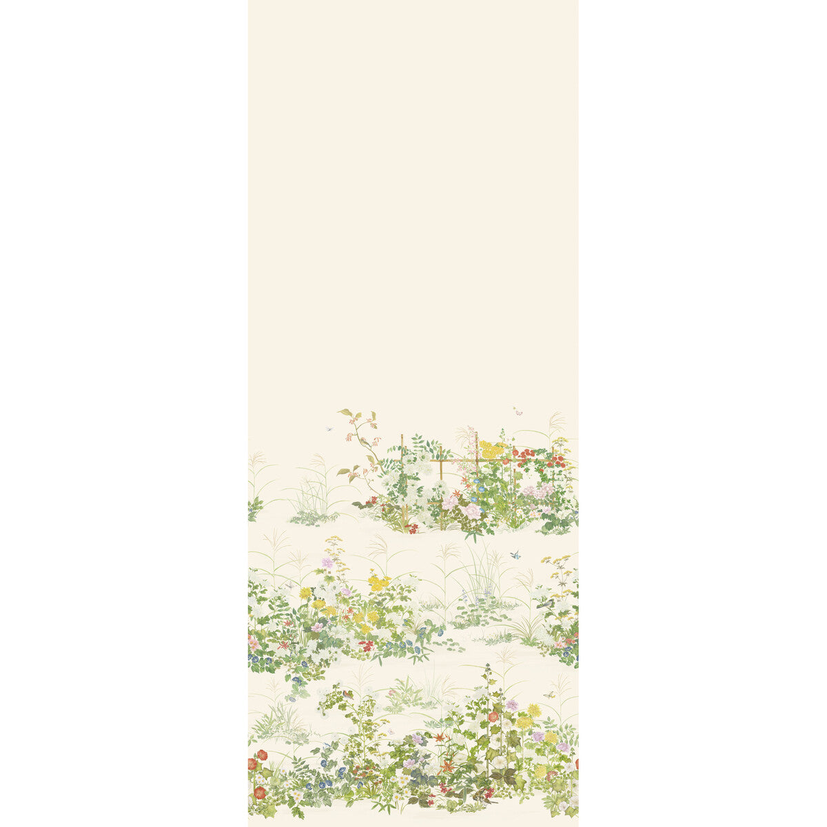 Cole & Son Scenic Flora Natural White Wallpaper 126/7026.CS.0