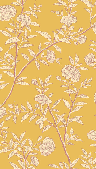 Cole & Son Roseberry Marigold Wallpaper Sample 127/3015.CS.0
