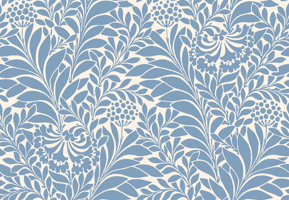 Cole & Son Honeysuckle Blue Wallpaper Sample 127/5025.CS.0