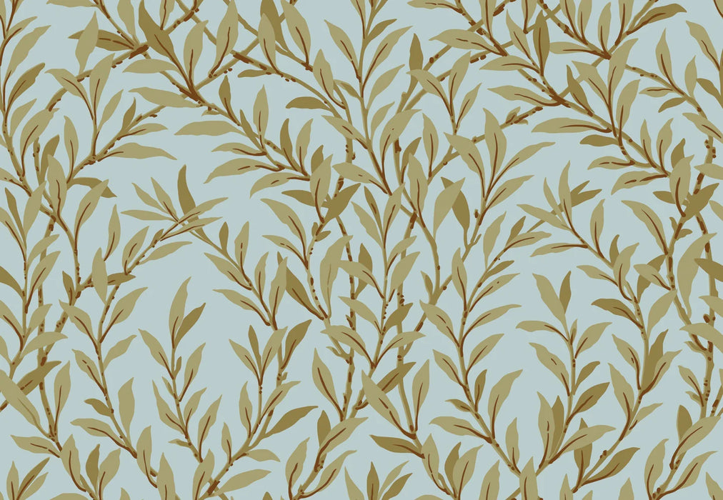 Cole & Son Willow Branch Olive/Teal Wallpaper 127/7035.CS.0