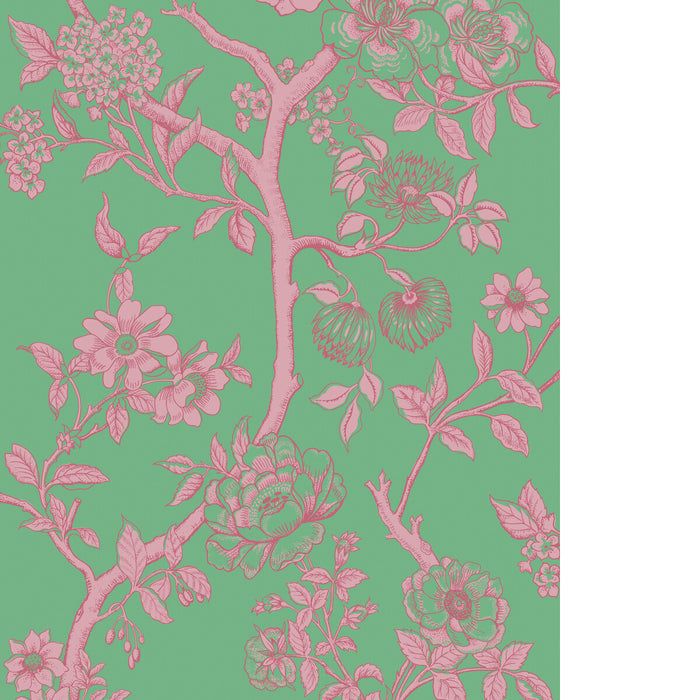 Cole & Son Paradise Tree Emerald Wallpaper Sample 128/2012.CS.0