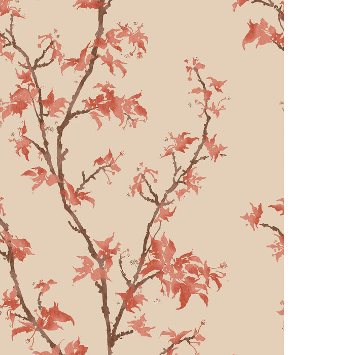 Cole & Son Chinese Branch Ginger Wallpaper Sample 128/3017.CS.0