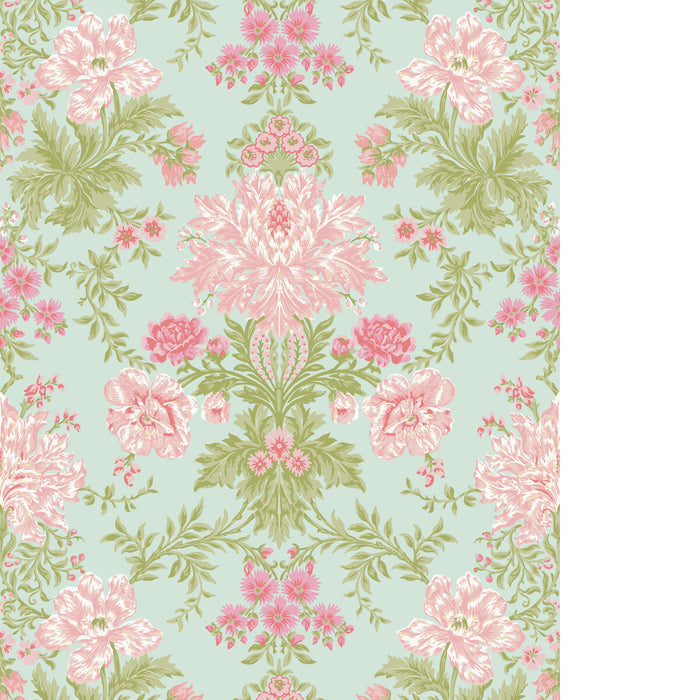 Cole & Son Poppies Soft Pink Wallpaper Sample 128/7034.CS.0