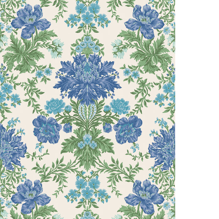 Cole & Son Poppies Sapphire Wallpaper Sample 128/7035.CS.0