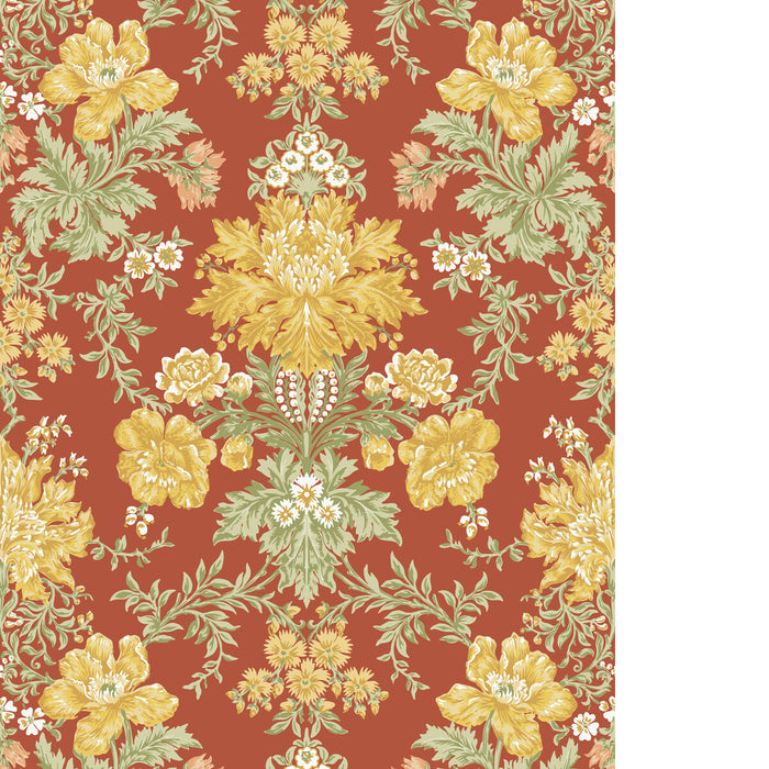Cole & Son Poppies Soft Yellow Wallpaper 128/7037.CS.0
