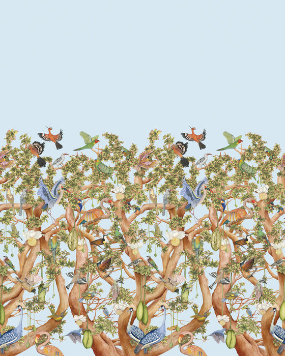 Cole & Son Tree Of Life Sky Blue Wallpaper 129/1003.CS.0