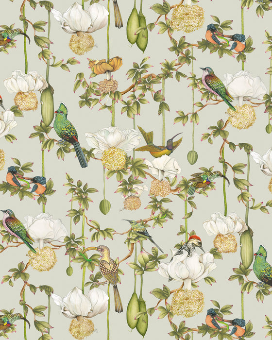 Cole & Son Baobab Botanica Duck Egg Wallpaper 129/2006.CS.0