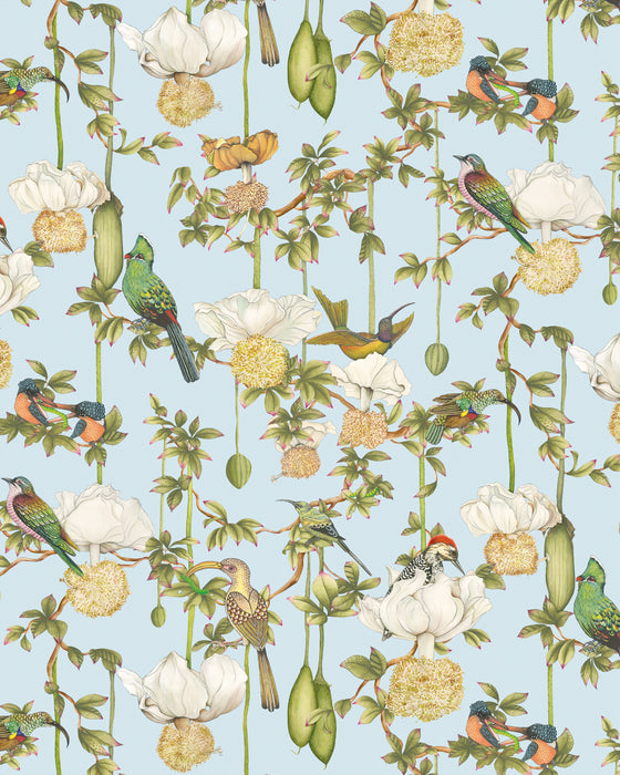 Cole & Son Baobab Botanica Sky Blue Wallpaper 129/2007.CS.0