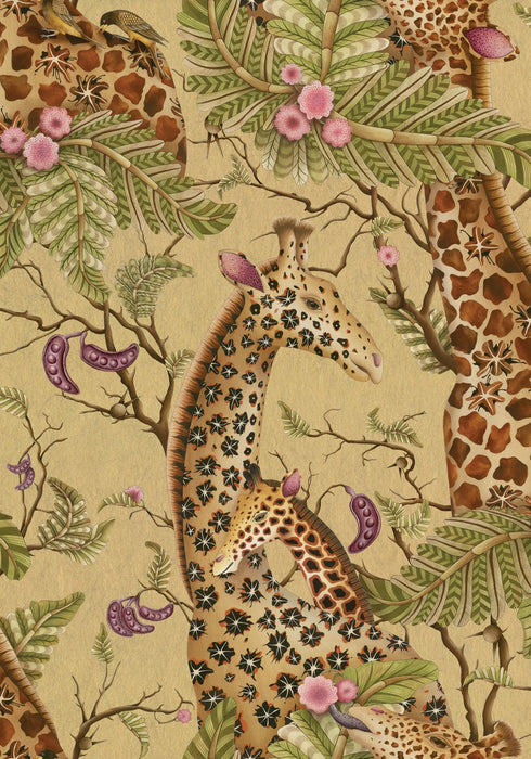 Cole & Son Royal Giraffe Gilded Wallpaper 129/3010.CS.0