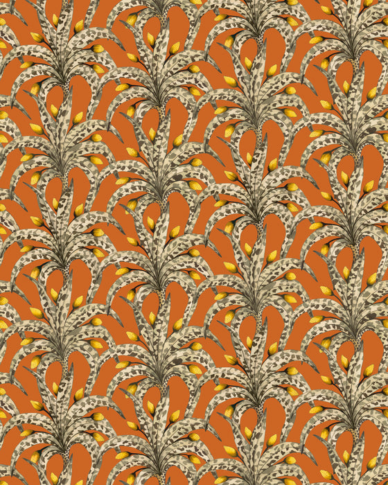 Cole & Son Afrika Damask Tangerine Wallpaper 129/5018.CS.0