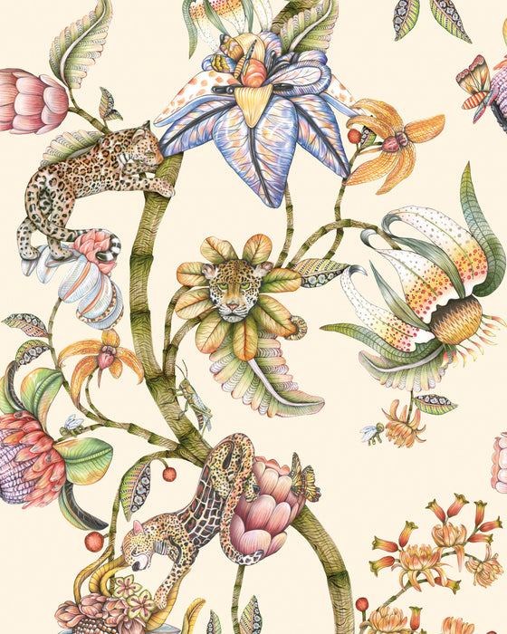 Cole & Son Protea Panthera Stone Wallpaper 129/6021.CS.0