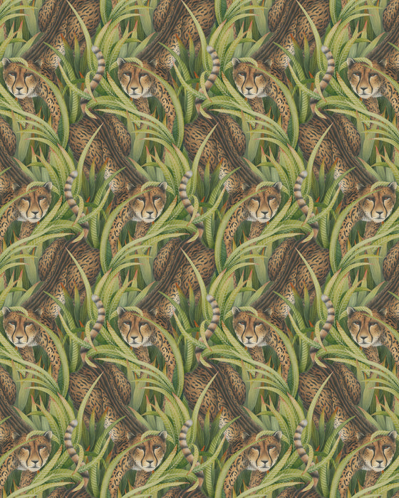 Cole & Son Cheetah Prowl Grass Wallpaper 129/8042.CS.0